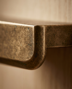 Antique Bronze Drawer Pull, Zinc Alloy — macro detail of the antique bronze finish and casting