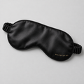 Maudestry black silk sleep eye mask