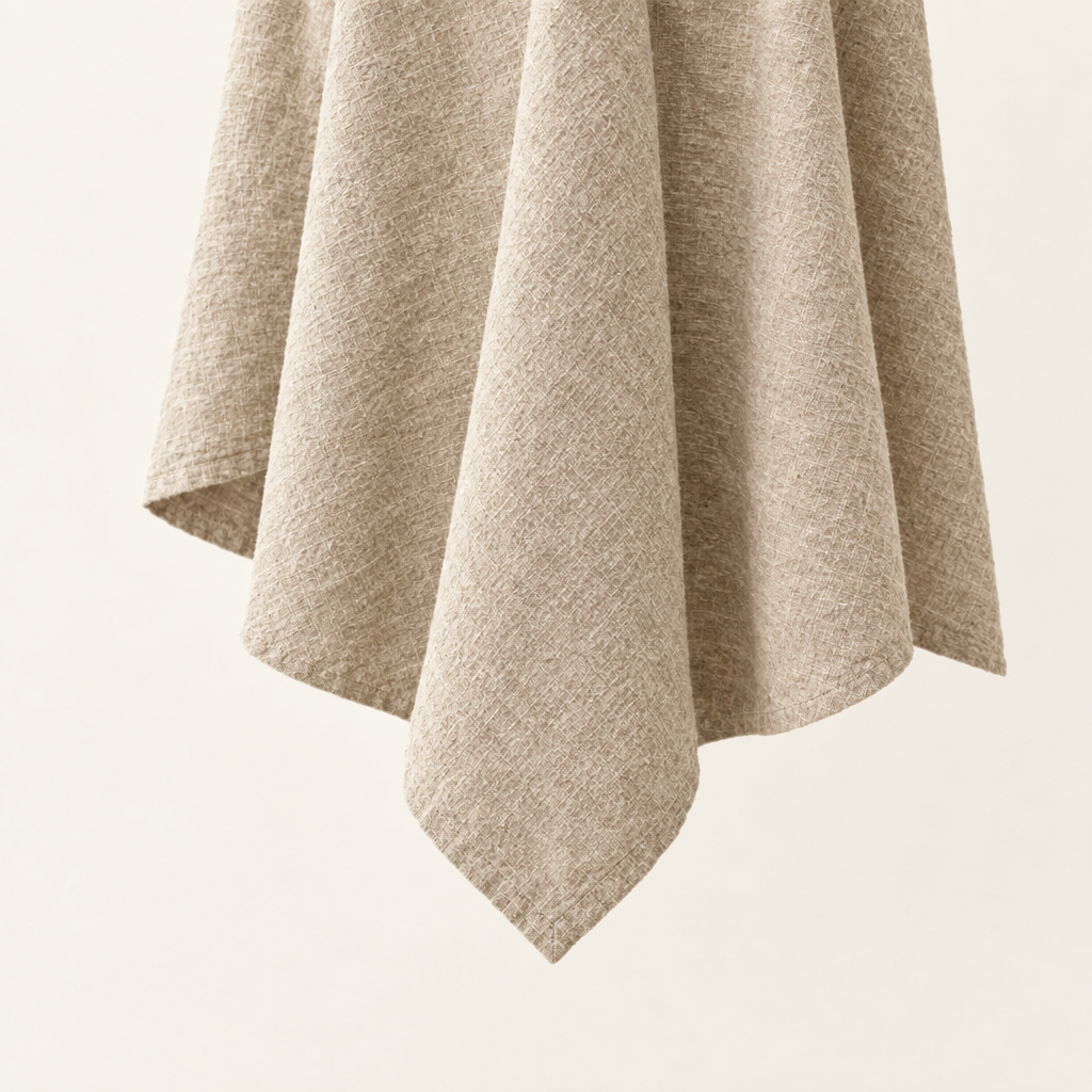 The linen drape and mitred corner