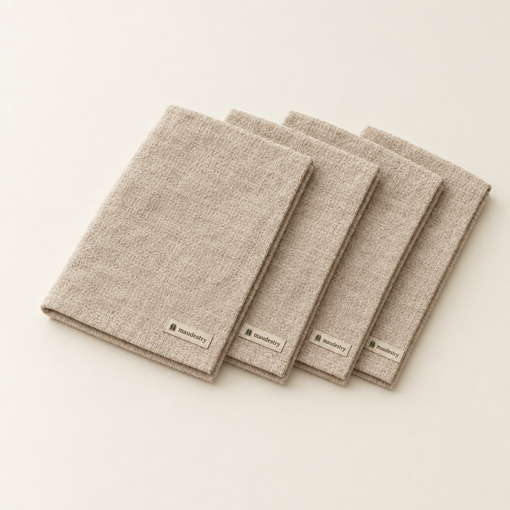 All four napkins in the set, fanned out