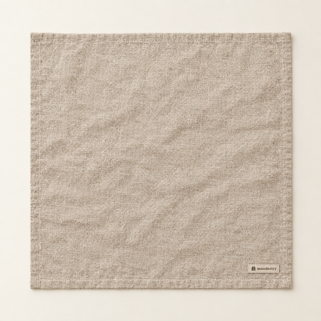 One napkin laid flat, 45 x 45cm