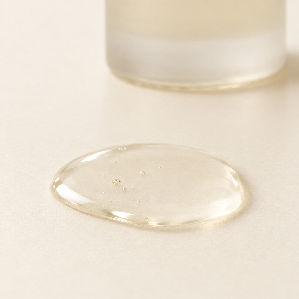 Close-up of the serum texture