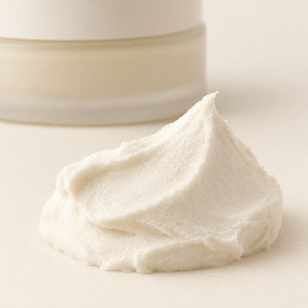 Close-up of the whipped cream texture