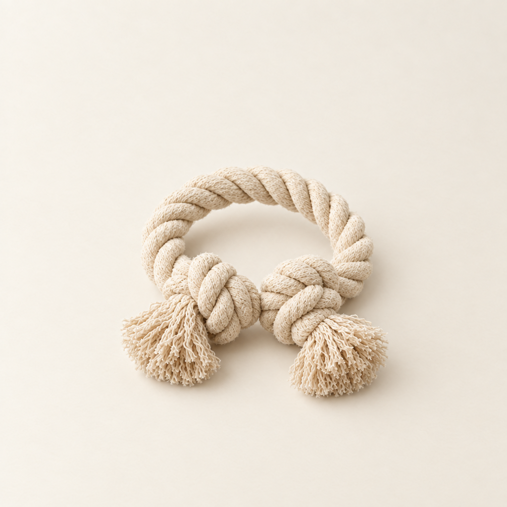 Coiled, showing how compact it packs