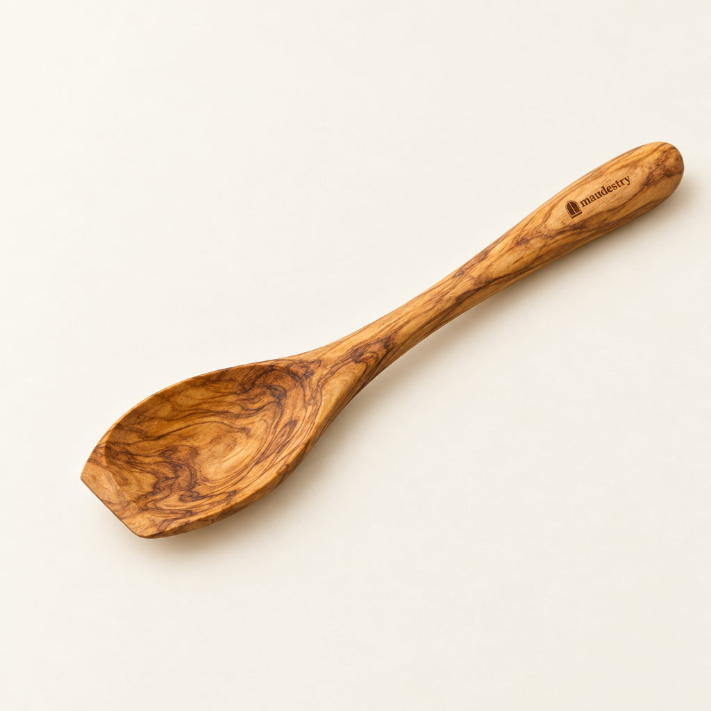 Maudestry olive wood cooking spoon