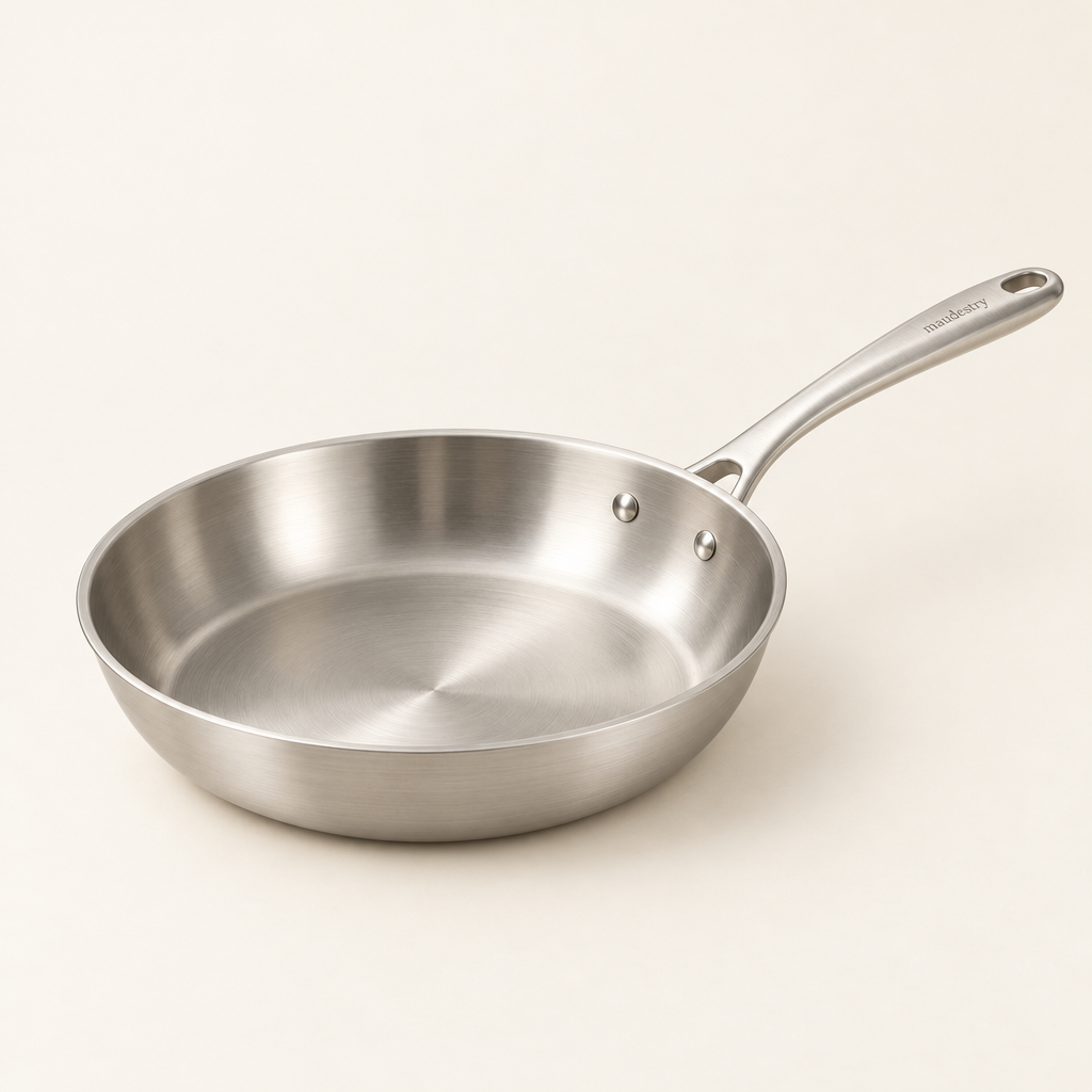 Maudestry tri-ply stainless frying pan