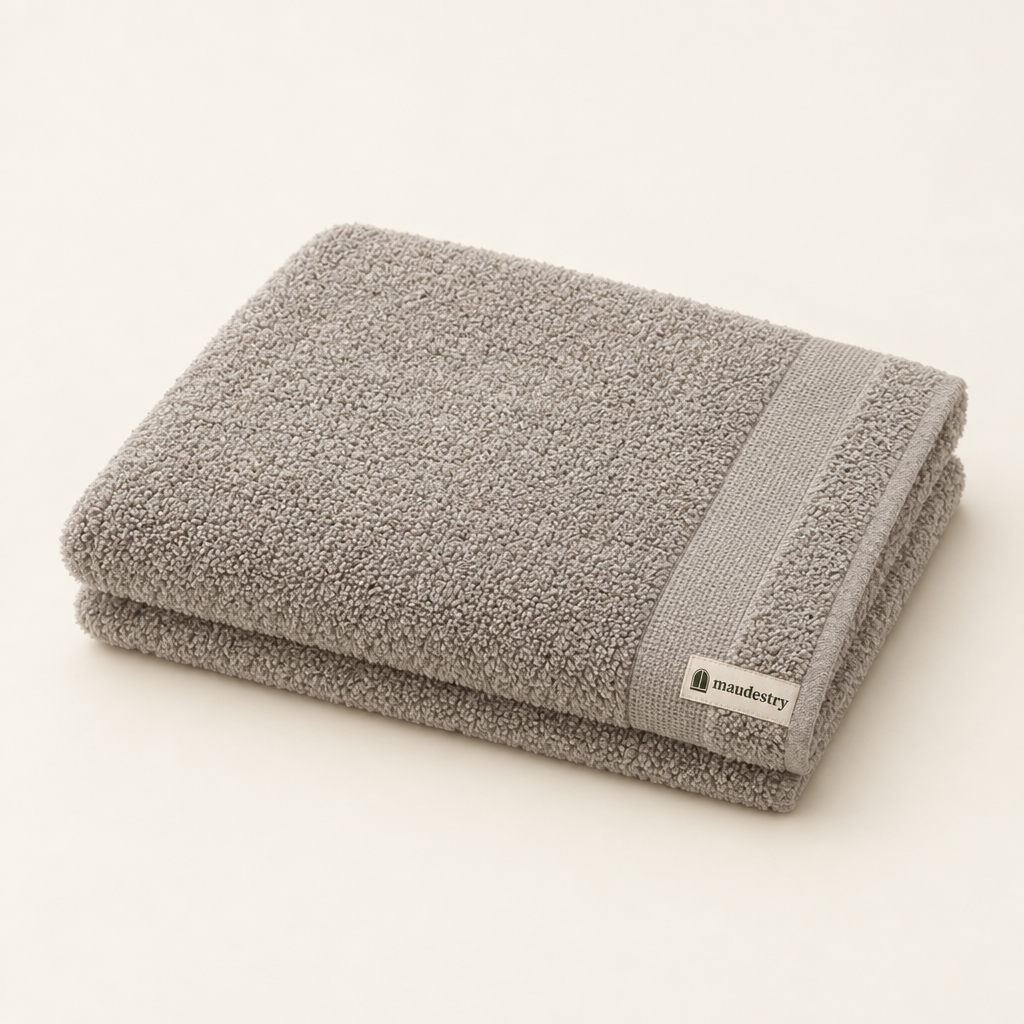 Turkish cotton bath towel in Stone