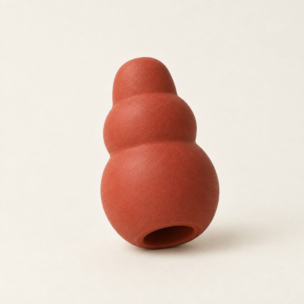 Tipped to show the hollow opening