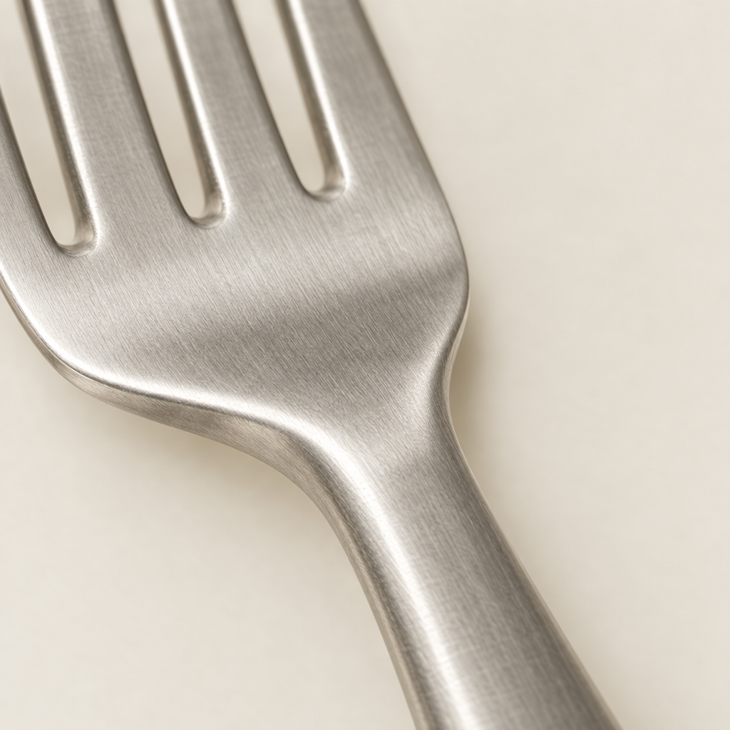 Close-up of the brushed satin finish