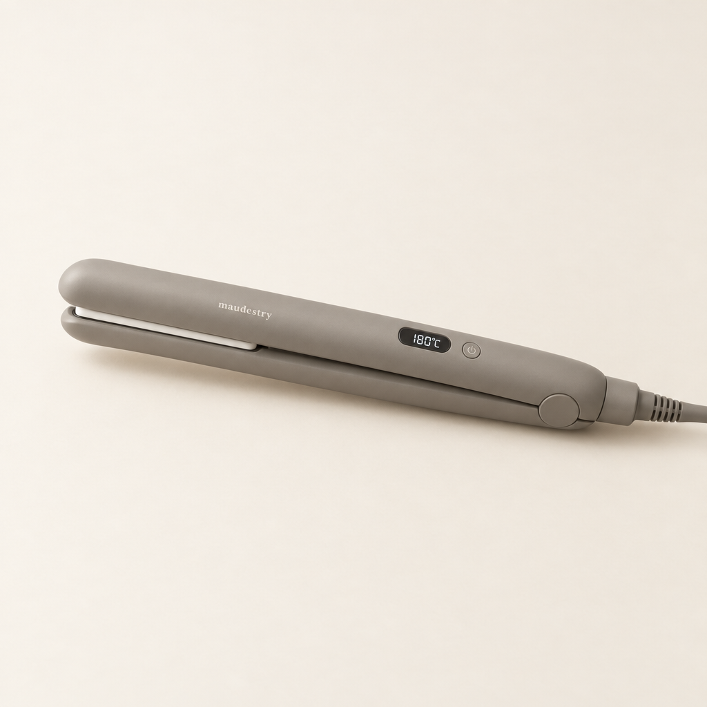 Maudestry ceramic straightening iron in Stone