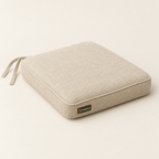 Outdoor seat cushion in Natural