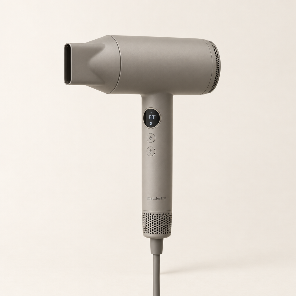 Maudestry ionic hair dryer in Stone