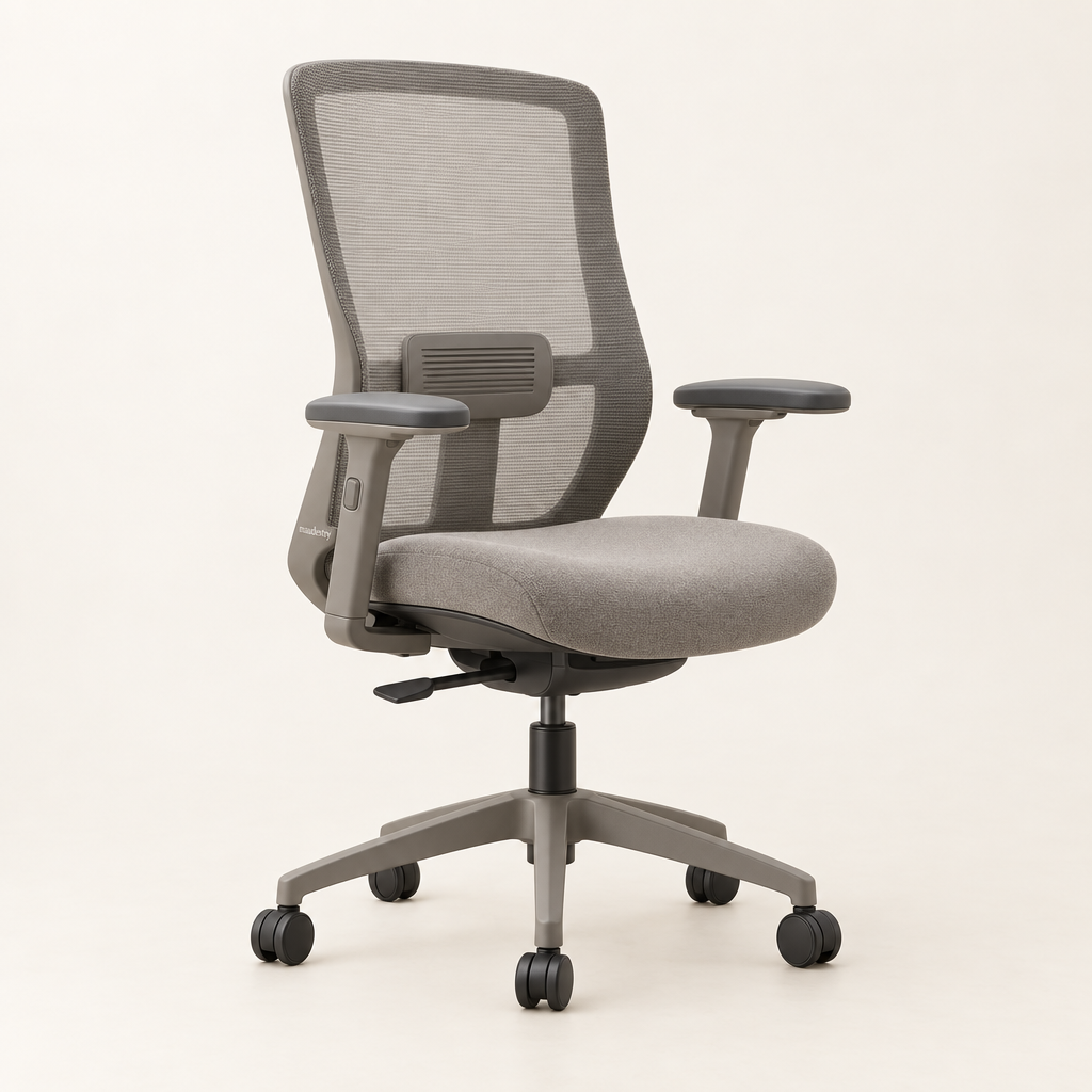 Ergonomic office chair in Stone