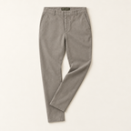 Tapered cotton trousers in Stone