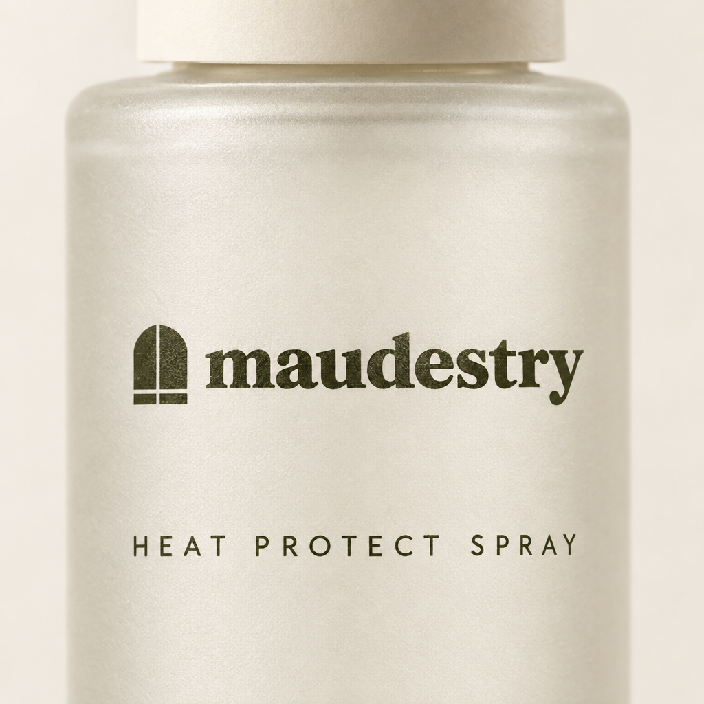 Close-up of the Maudestry label
