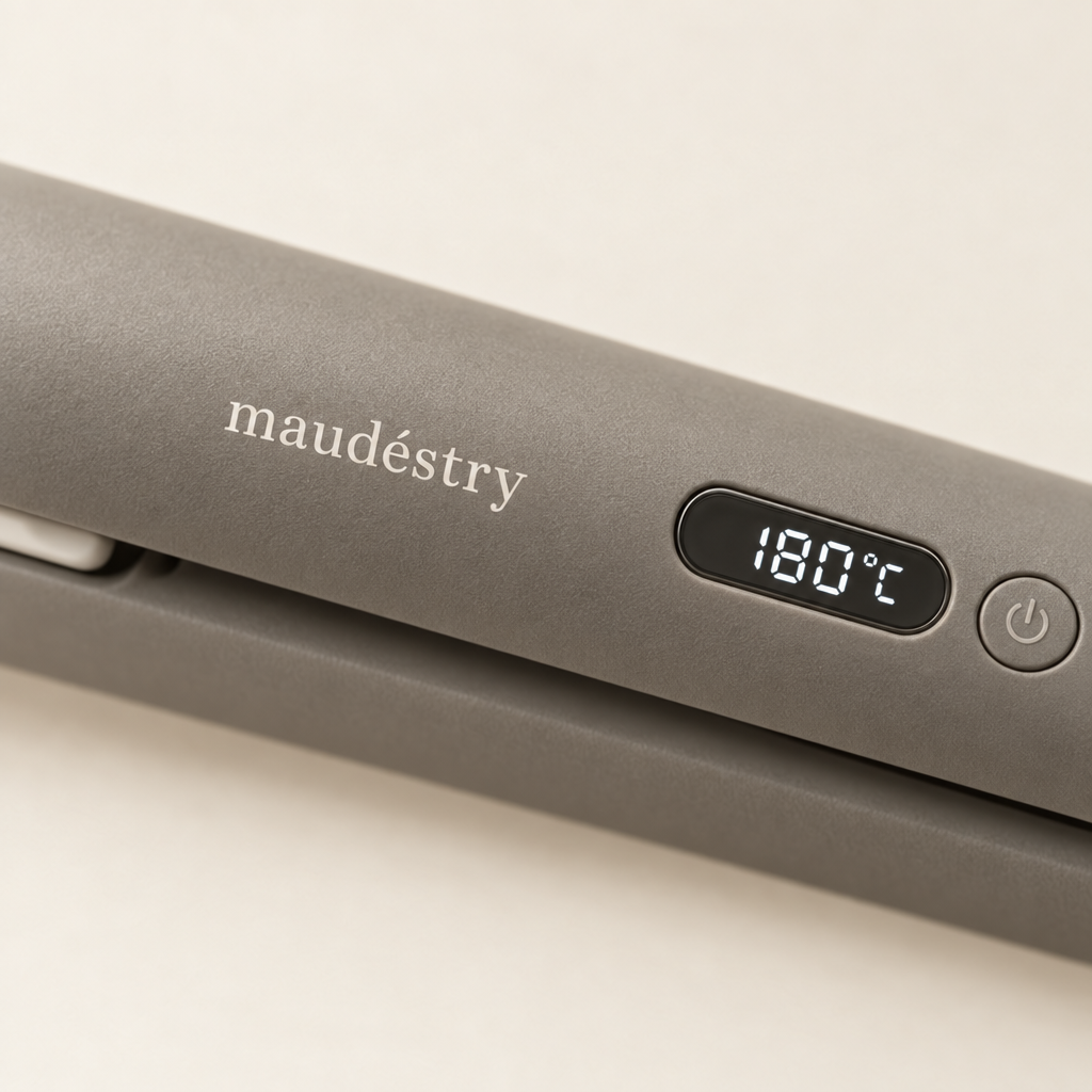 Close-up of the temperature display and Maudestry mark