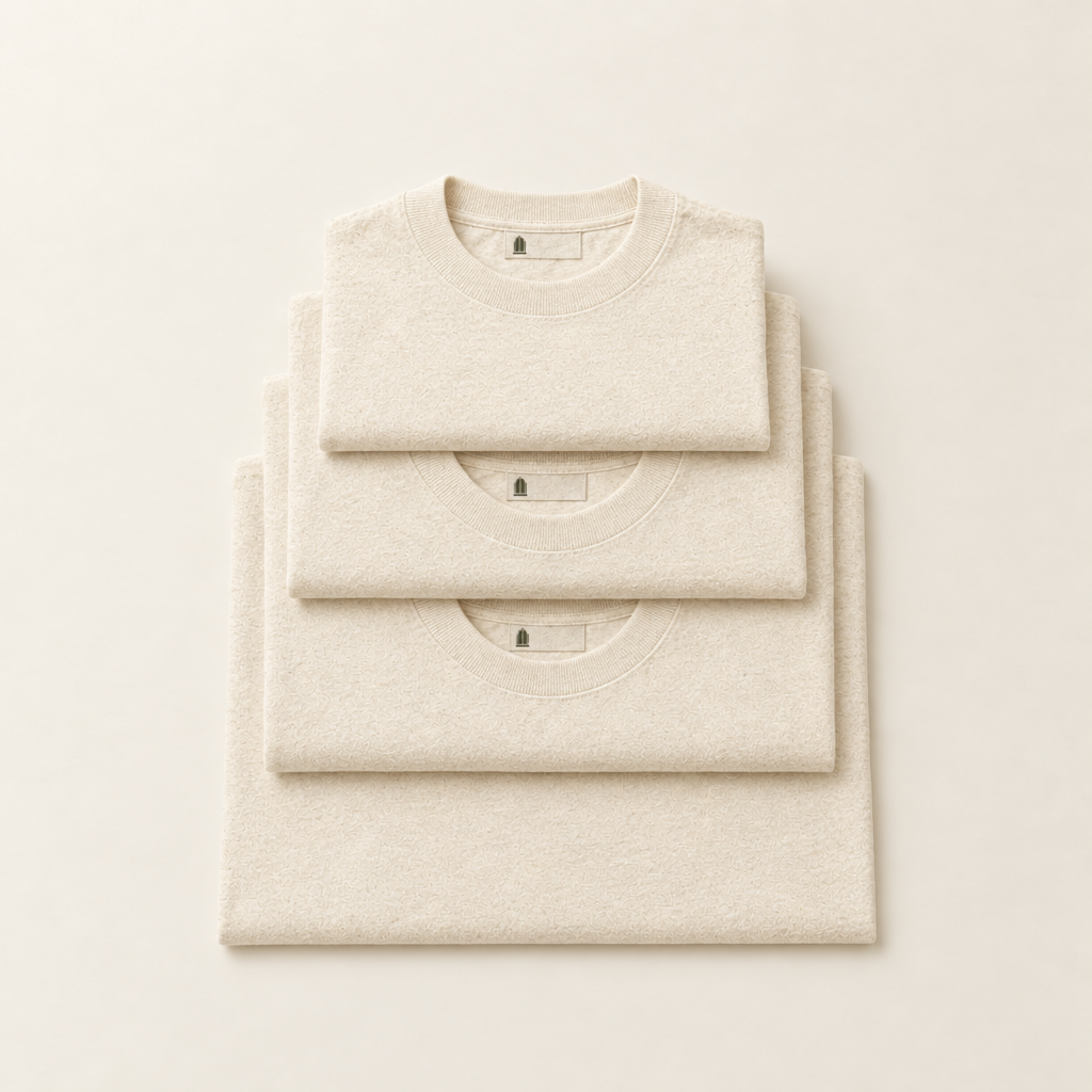 The size range, S through XL