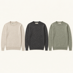All three colours: Natural, Charcoal and Sage