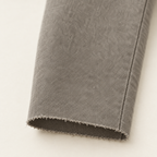 Close-up of the unfinished hem