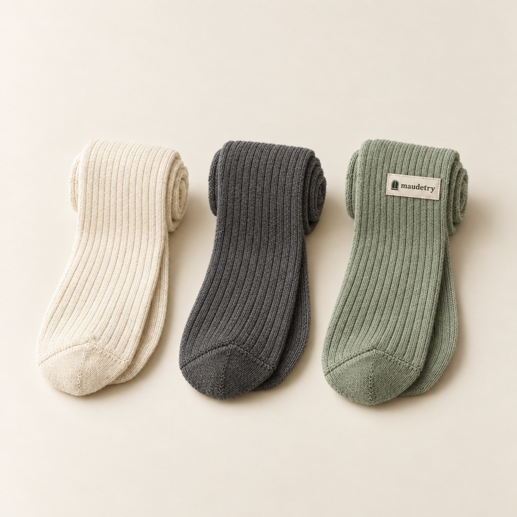 Ribbed cotton socks, 3 pack, Mixed