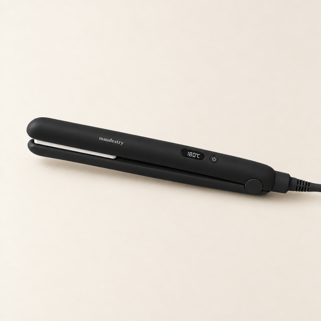 Ceramic straightening iron in Black